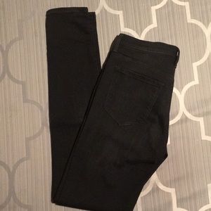 Banana Republic high waisted black skinny jeans